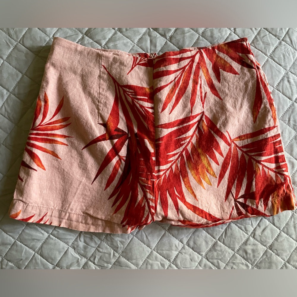 Tropical Print Pink Shorts